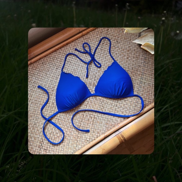 ✪✪✪ Cobalt Blue Push-Up Bikini Top - Picture 1 of 1
